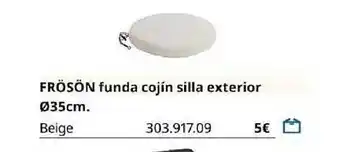 IKEA Frösön funda cojín silla exterior oferta