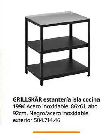 IKEA Grillskär estantería isla cocina oferta