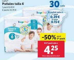 Lidl Lupilu pañales talla 6 oferta