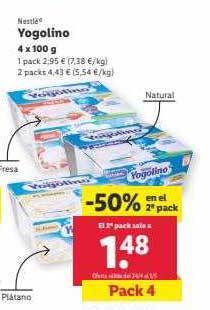 Lidl Nestlé yogolino oferta