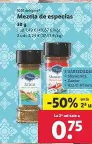 Lidl 1001 delights mezela de especias oferta