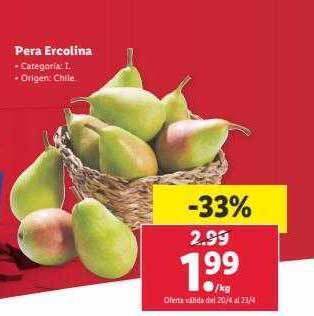Lidl Pera ercolina oferta
