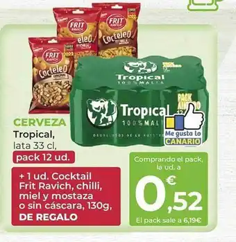 SPAR Cerveza tropical oferta