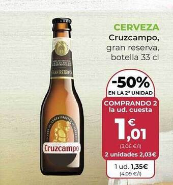 SPAR Cerveza cruzcampo oferta