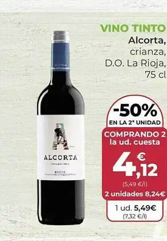SPAR Vino tinto alcorta, crianza do la rioja oferta