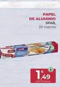 SPAR Gran Canaria Papel de aluminio spar oferta