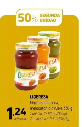 Coviran Ligeresa Mermelada Fresa, Melocotón o Ciruela 330g oferta