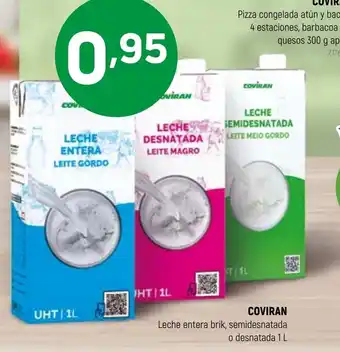 Coviran Coviran Leche Entera Brik, Semidesnatada o Desnatada 1L oferta