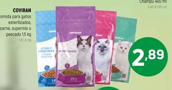 Coviran Coviran Comida Para Gatos Esterilizados, Carne, Supermix o Pescado 1.5 kg oferta