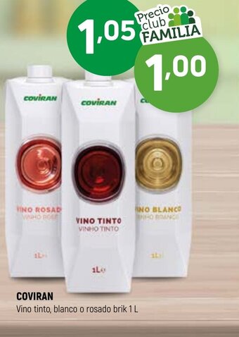 Coviran Coviran Vino Tinto Blanco o Rosado brik 1 L oferta