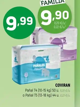 Coviran Coviran Pañal T4 o Pañal T5 oferta