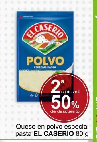 Supermercados Dani Queso En Polvo Especial Pasta El Caserio 80g oferta