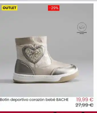 Merkal Botin deportivo corazon bebe bache oferta