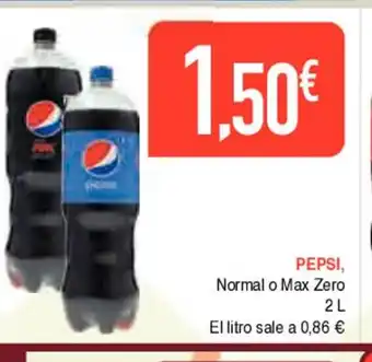 Masymas Pepsi, Normal o Max Zero 2L oferta