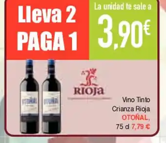 Masymas Vino Tinto Crianza Rioja Otoñal, 75cl oferta