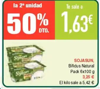 Masymas Sojasun, Bifidus Natural Pack 6 x 100g oferta