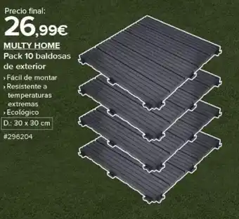 Costco Pack 10 Baldosas De Exterior oferta