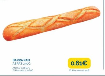 Cash Ecofamilia Barra Pan Aspas 250g oferta