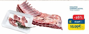 Cash Ecofamilia Chuletas Cordero Lechal "Por Carres" oferta