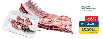 Supermercados La Despensa Chuletas Cordero Lechal "Por Carres" oferta