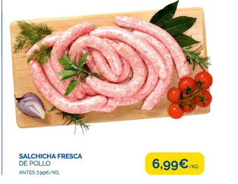 Supermercados La Despensa Salchicha Fresca de Pollo oferta