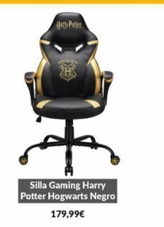 Game Har poliz  de  2h  silla gaming harry potter hogwarts negro  179,99€ oferta