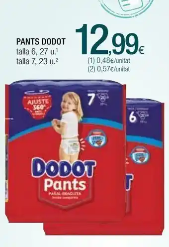 Condis Pañales dodot oferta