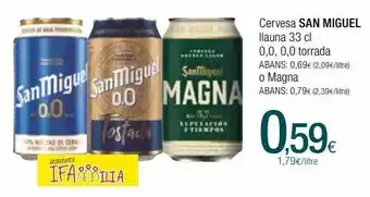 Condis Cerveza san miguel oferta