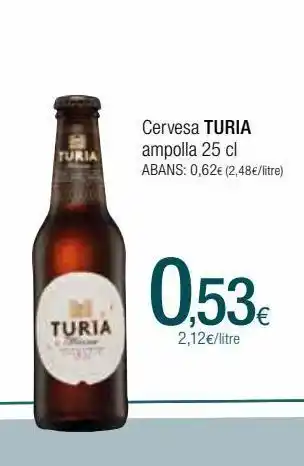 Condis Cerveza turia oferta