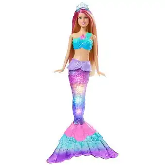 Juguetería Poly Barbie dreamtopia sirena twinkle lights oferta