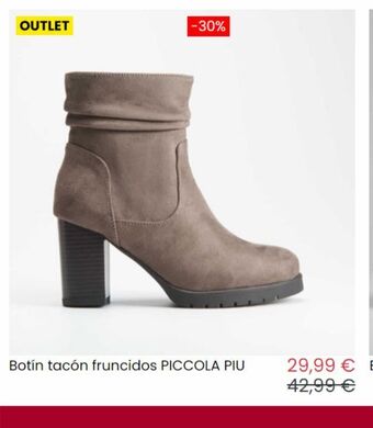 Merkal Botin tacon fruncidos piccola piu oferta