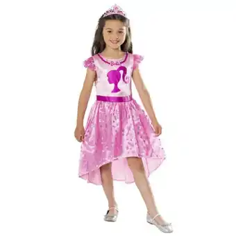 Juguetería Poly Barbie princess disfraz con tiara oferta