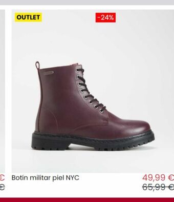 Botin militar piel nyc