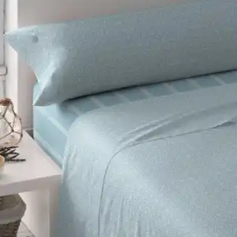 Tramas+ Juego de sábanas sicilia reversible indigo oferta