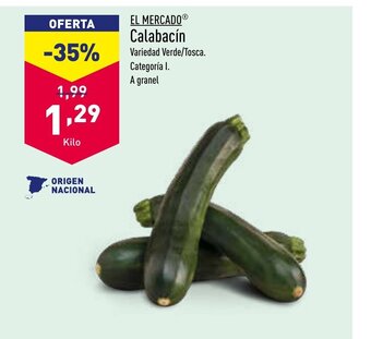 ALDI El Mercado Calabacín oferta