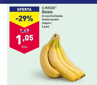 ALDI El Mercado Banana oferta