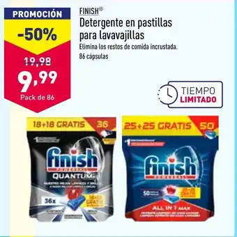 ALDI Finish Detergent en Pastillas Para Lavavajillas oferta