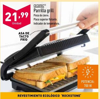 ALDI Cecotec Parrilla Grill oferta