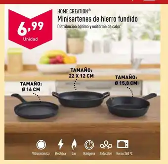 ALDI Home Creation Minisartenes De Hierro Fundido oferta