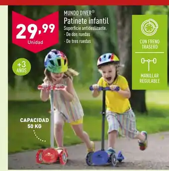 ALDI Mundo Diver Patinete Infantil oferta