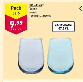 ALDI Santa Clara Vasos oferta