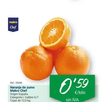 Makro Naranja de zumo Makro Chef 12,5kg oferta