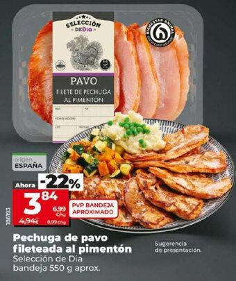 Dia Pechuga De Pavo Fileteada Al Pimentón oferta