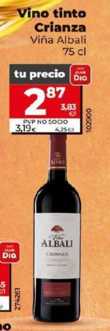 Dia Vino Tinto Crianza oferta