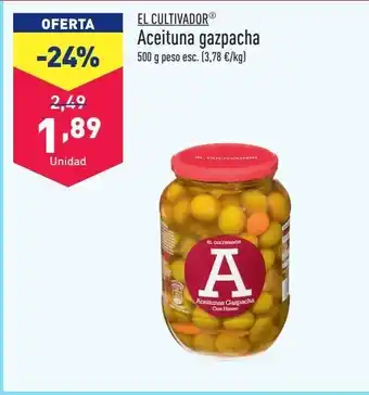 ALDI Aceitunas gazpacha el cultivador oferta