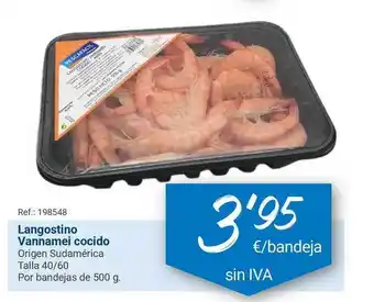 Makro Langostino Vannamei cocido 500g oferta