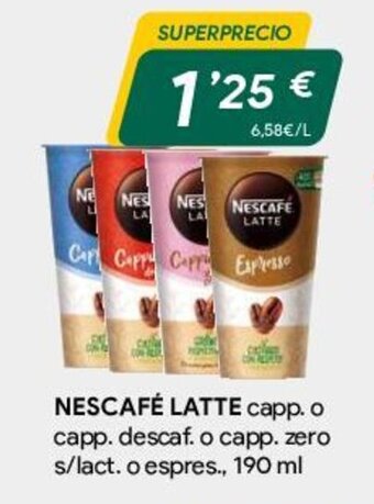 Masymas Nescafé Latte oferta