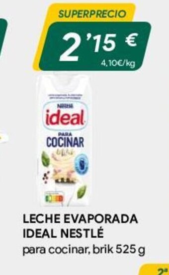 Masymas Leche Evaporada Ideal Nestlé oferta