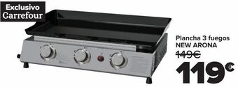 Carrefour Plancha 3 fuegos new arona oferta