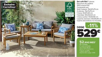 Carrefour Set café bali oferta